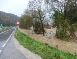 Slika 13: Mislinja, Pameče - poplava 2012